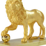 lion balle sculpture empire bronze (6)