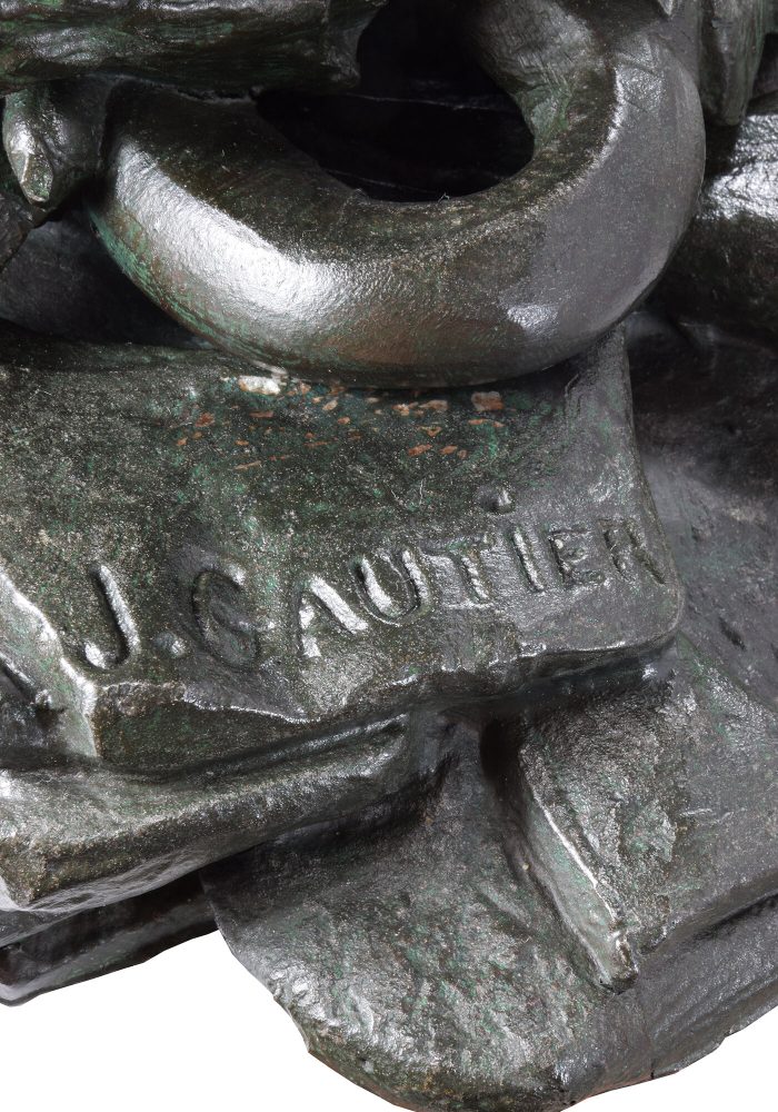 Pendule à l'aigle HERSANT 1872 Sculpteur GAUTIER – Bild 5