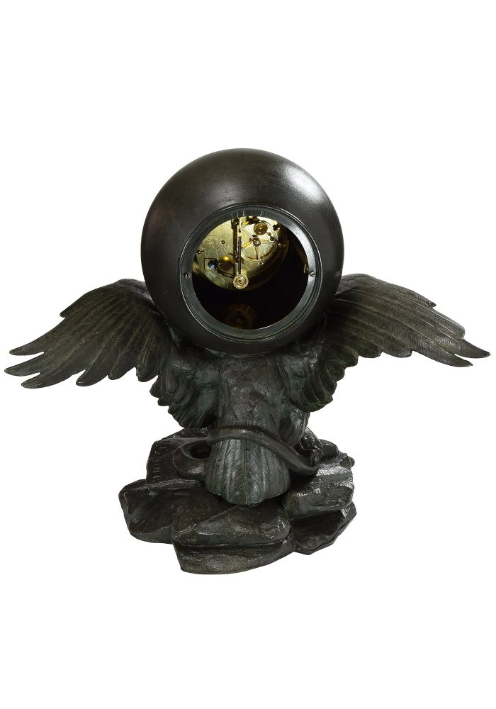Pendule à l'aigle HERSANT 1872 Sculpteur GAUTIER – Bild 7