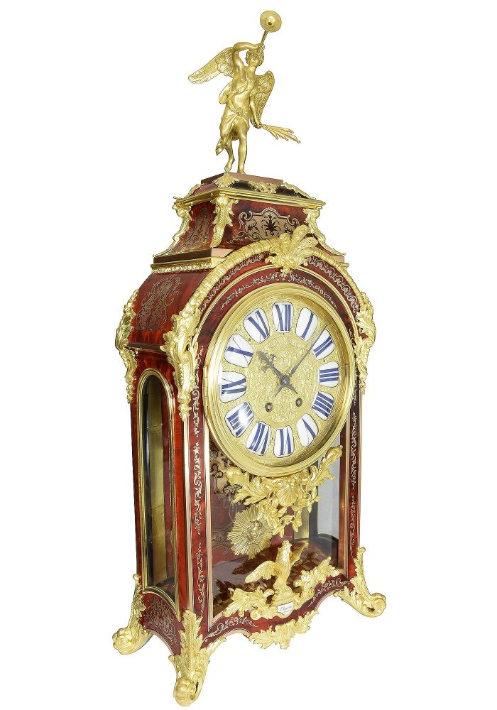 Cartel style Louis XIV écaille de tortue marqueterie Boulle THURET - Image 4