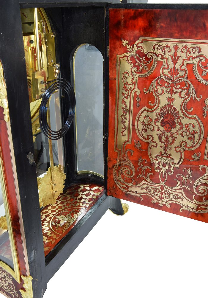 Cartel style Louis XIV écaille de tortue marqueterie Boulle THURET - Image 8