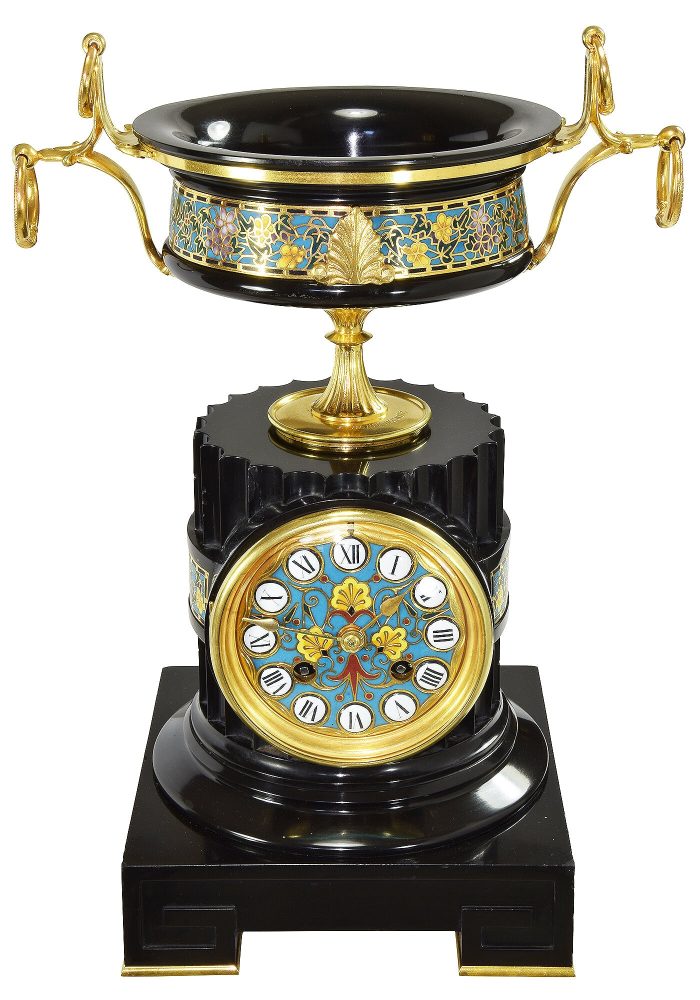 Pendule bronze cloisonné F.BARBEDIENNE – Image 6