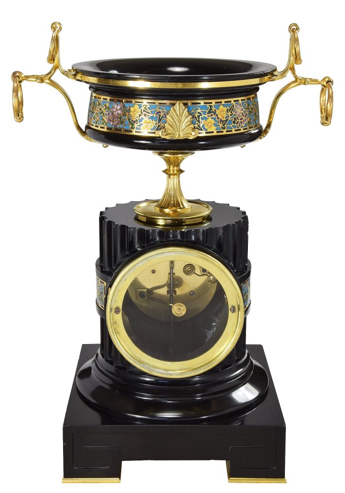 Pendule bronze cloisonné F.BARBEDIENNE – Image 8