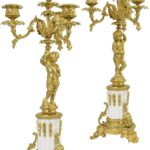 Paire de chandeliers d’époque Napoléon III (3)