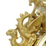 Pendule et chandeliers en bronze doré Néo-Classique (4)