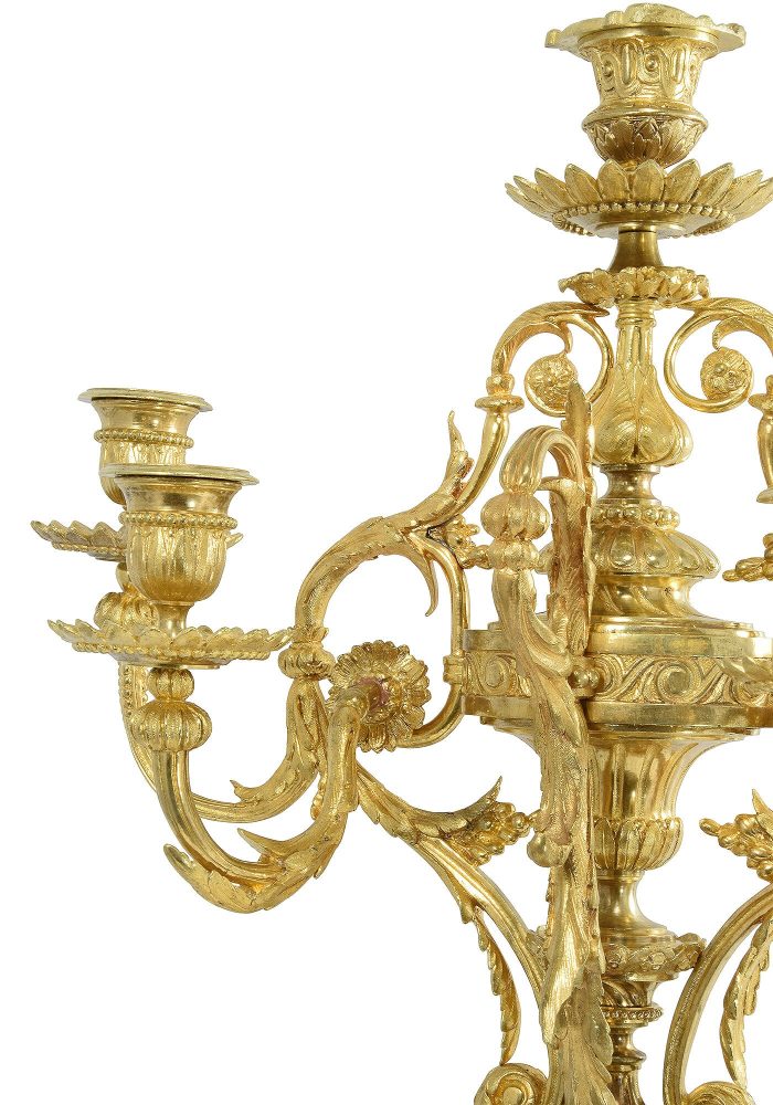XL Chandeliers en bronze doré d'époque Napoléon III - Image 6