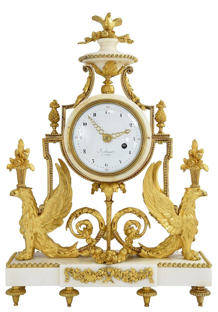 Pendule aux aigles XVIIIème Louis XVI ROBINET