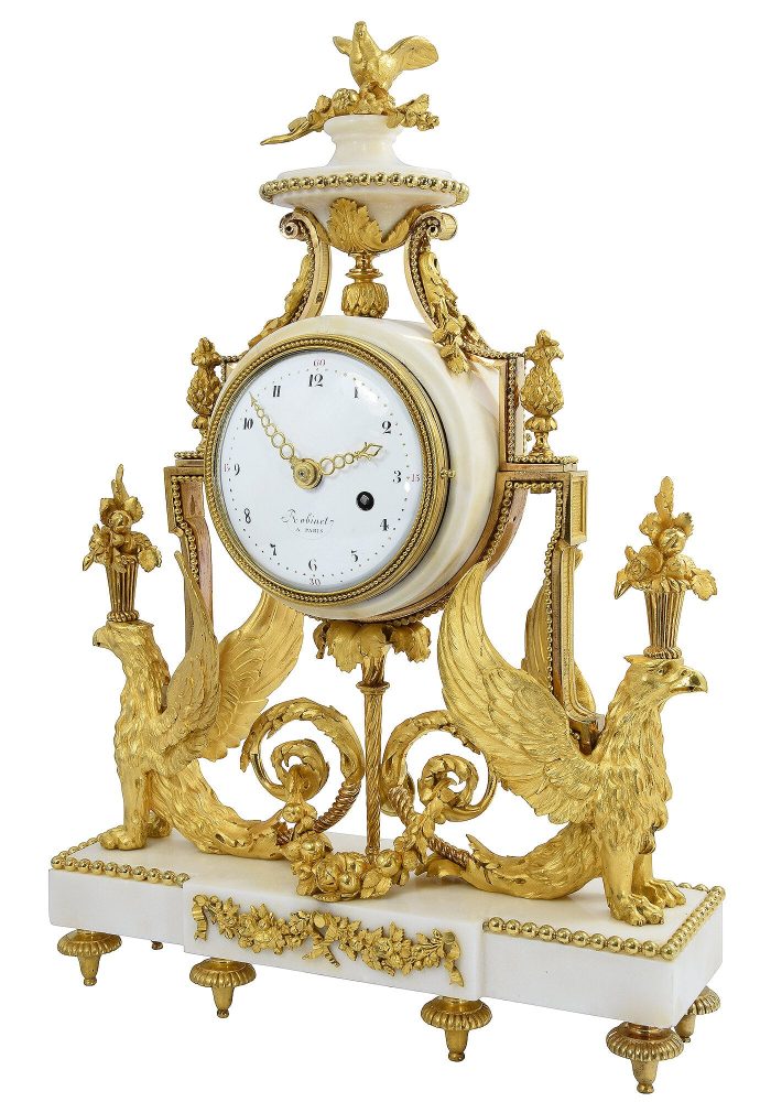 Pendule aux aigles XVIIIème Louis XVI ROBINET – Image 4