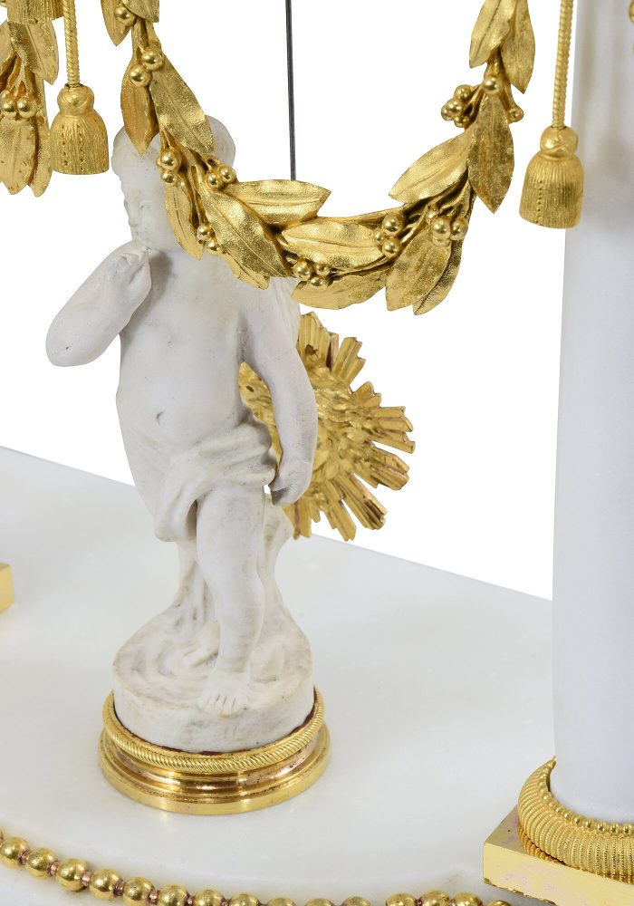 Pendule portique XVIIIème Epoque Louis XVI CHAMPAGNE – Bild 5