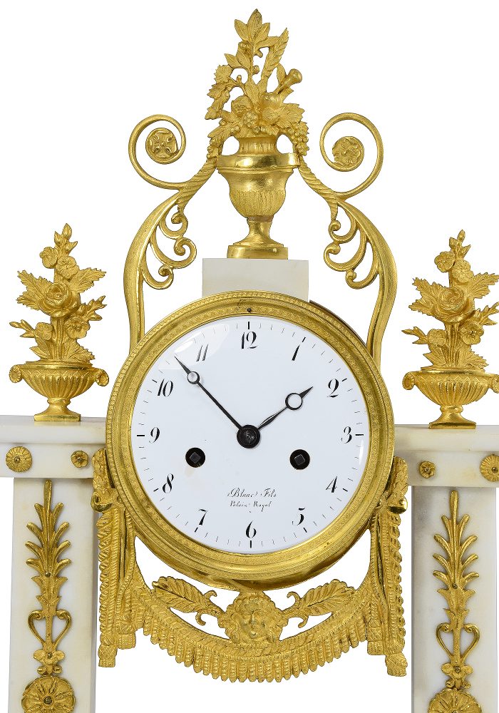 Pendule portique d'époque Empire BLANC FILS PALAIS ROYAL – Image 5