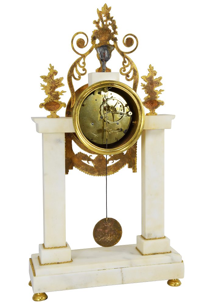 Pendule portique d'époque Empire BLANC FILS PALAIS ROYAL – Image 6