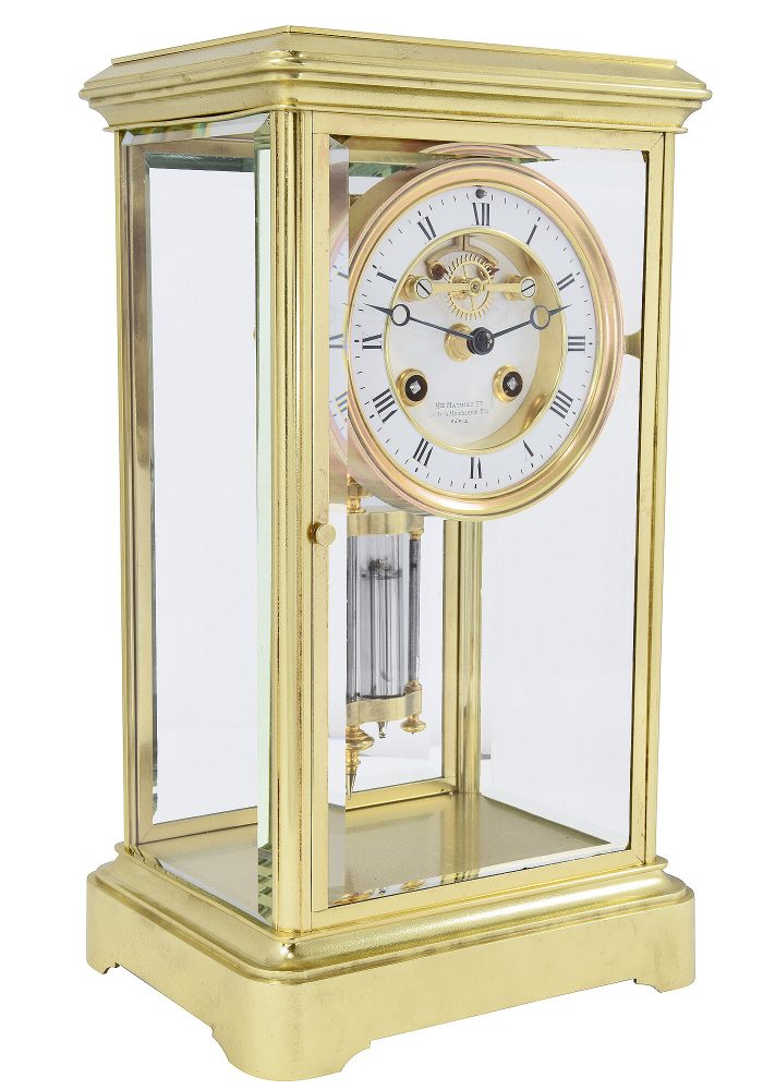 Pendule cage vitrée échappement “Brocot” XIXème - Image 1