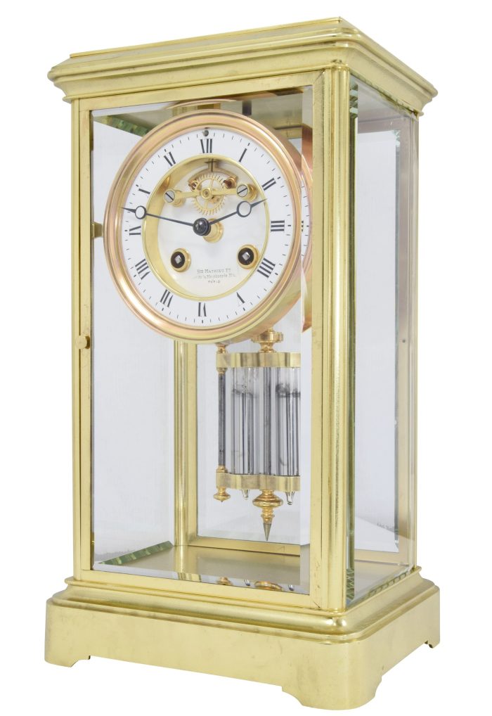 Pendule cage vitrée échappement “Brocot” XIXème - Image 3