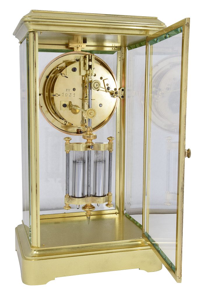 Pendule cage vitrée échappement “Brocot” XIXème - Image 6