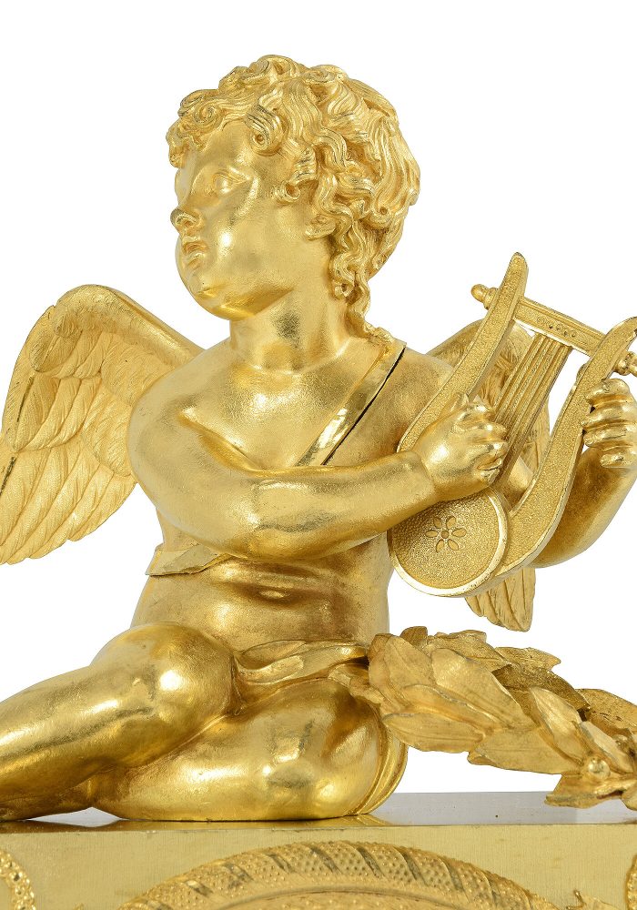 Pendule "Angelot musicien" Empire VERDIERE – Bild 8