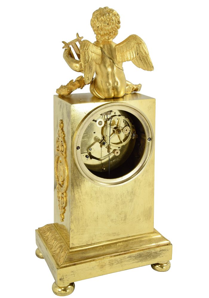 Pendule "Angelot musicien" Empire VERDIERE – Bild 4