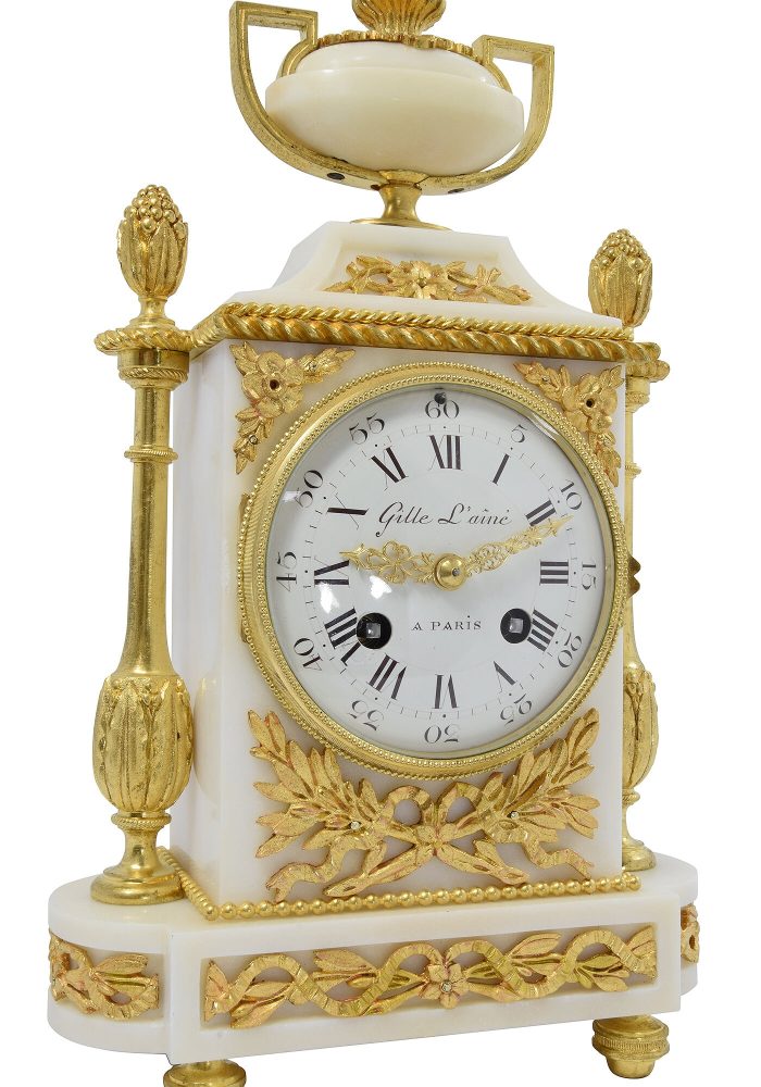 Pendule en marbre GILLE L'AINE PARIS – Bild 5