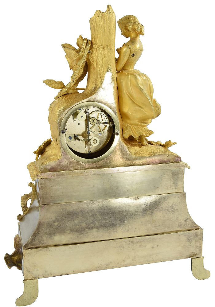 Pendule en bronze doré au mercure 1820 – Image 6