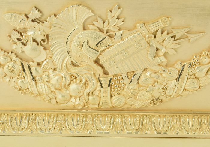 Pendule "Berger Pâris" bronze doré au mercure 1820 - Image 5