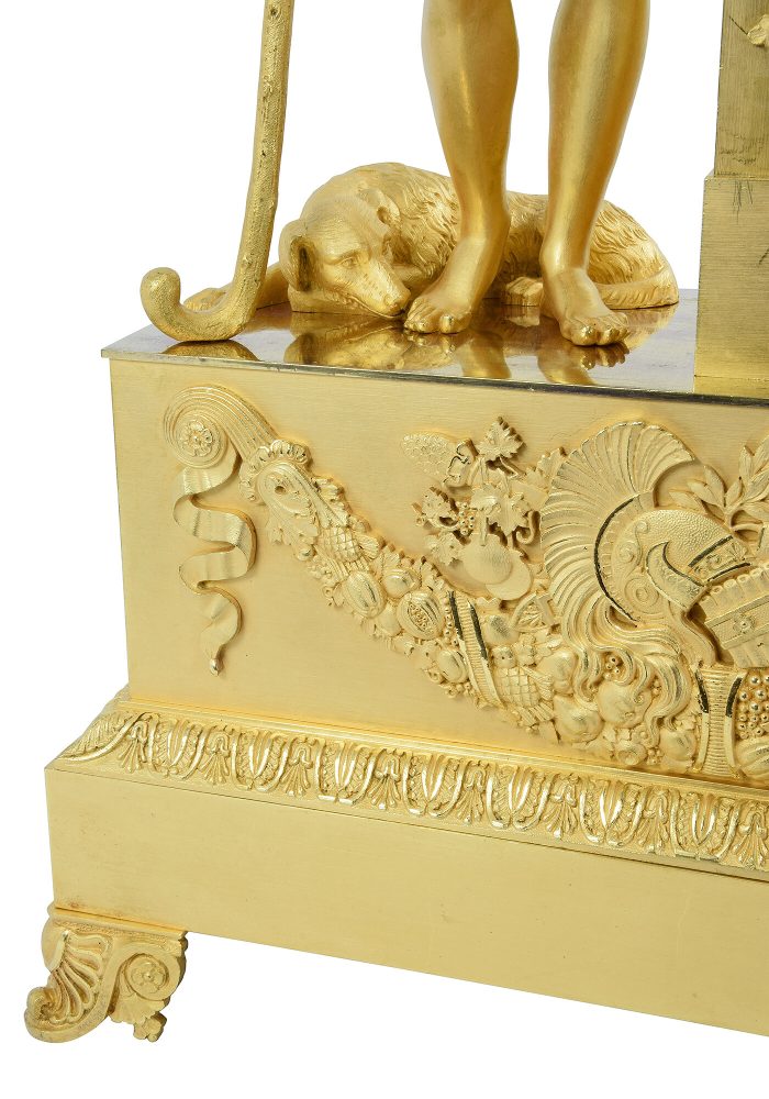 Pendule "Berger Pâris" bronze doré au mercure 1820 - Image 4