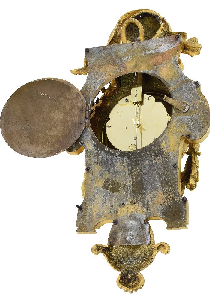 Cartel d'applique XVIIIème signé "VERDIER" 1780 – Bild 8