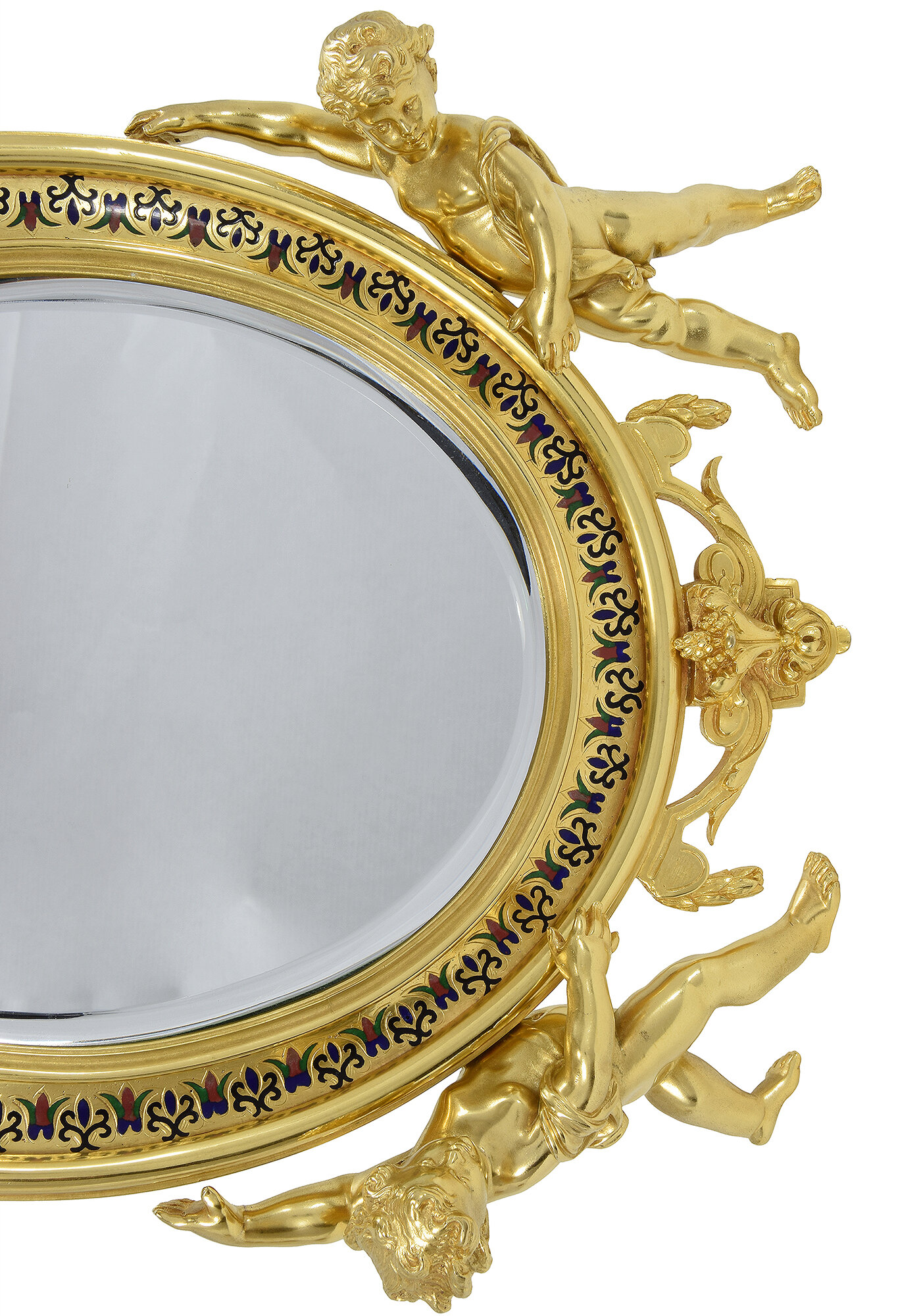 miroir bronze cloisonne (5)