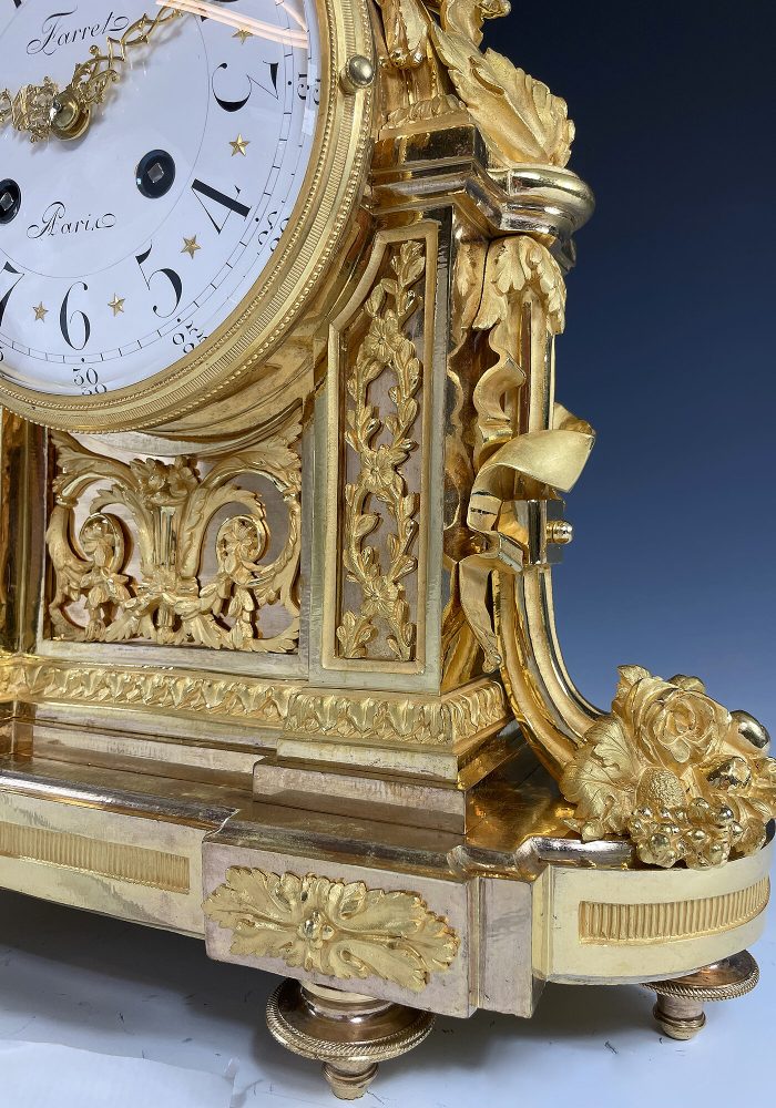 Pendule en bronze doré Napoléon III FARRET - Image 4