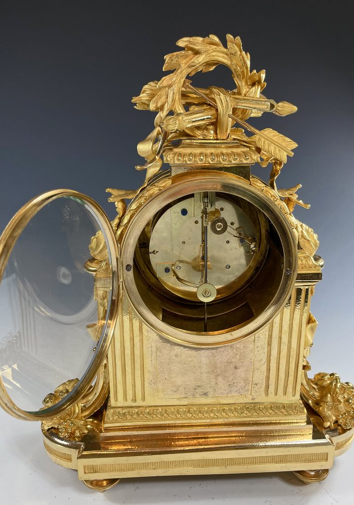 Pendule en bronze doré Napoléon III FARRET - Image 8