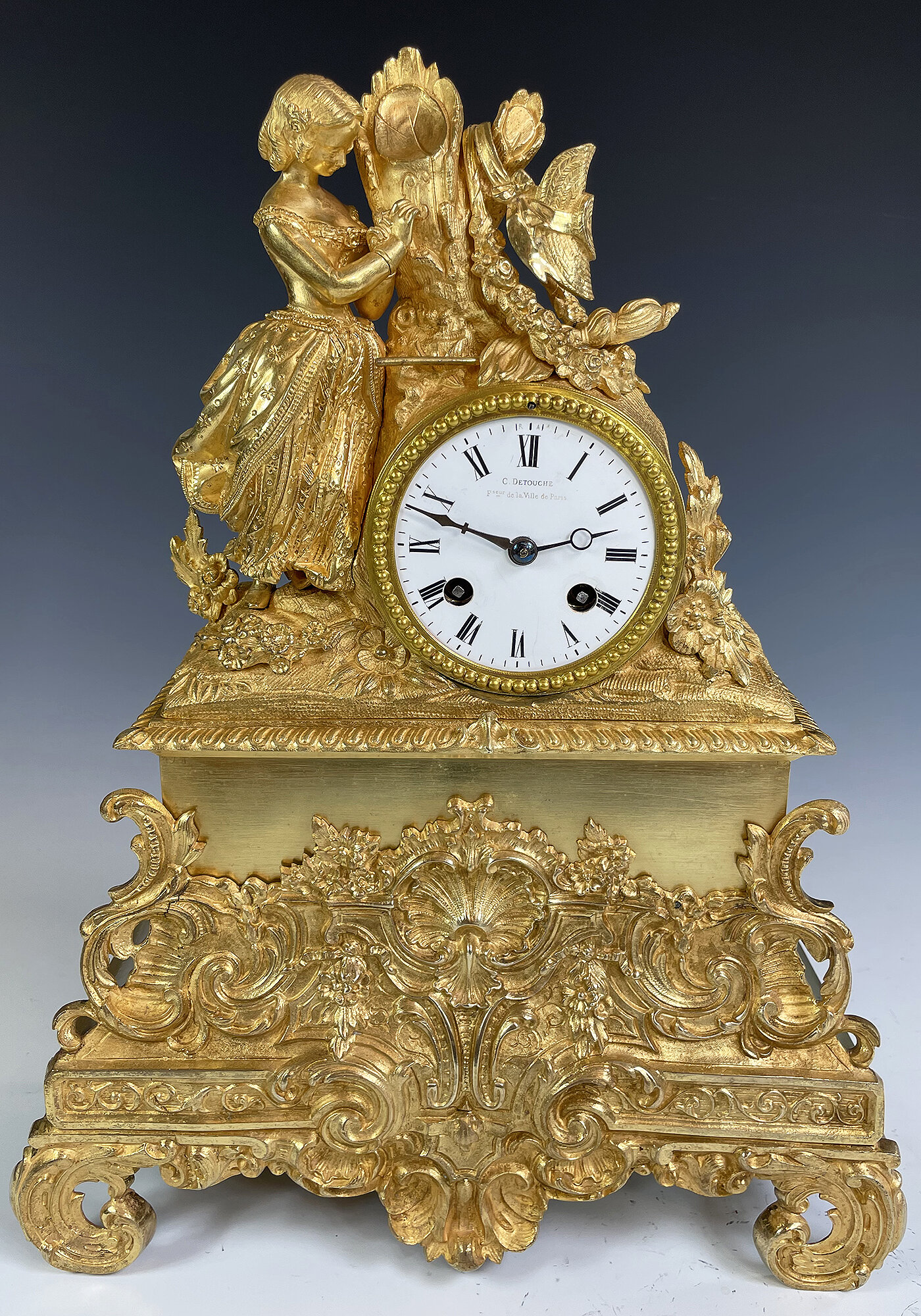 Pendule En Bronze Ancienne