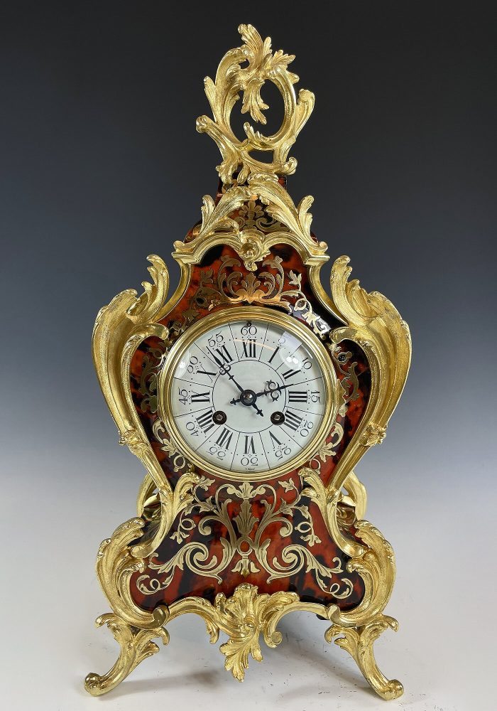 Cartel en marqueterie écaille de tortue et bronze doré – Bild 3