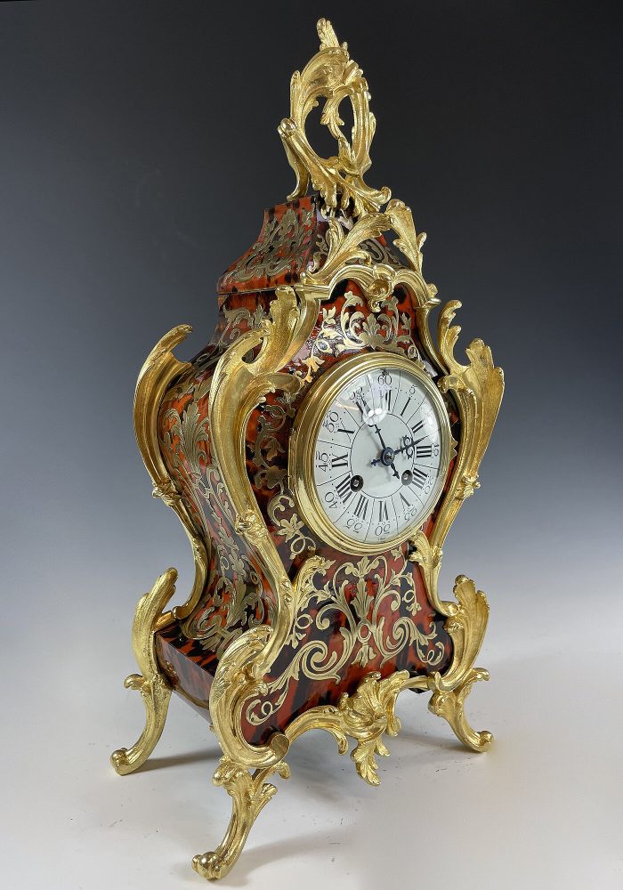 Cartel en marqueterie écaille de tortue et bronze doré – Bild 4