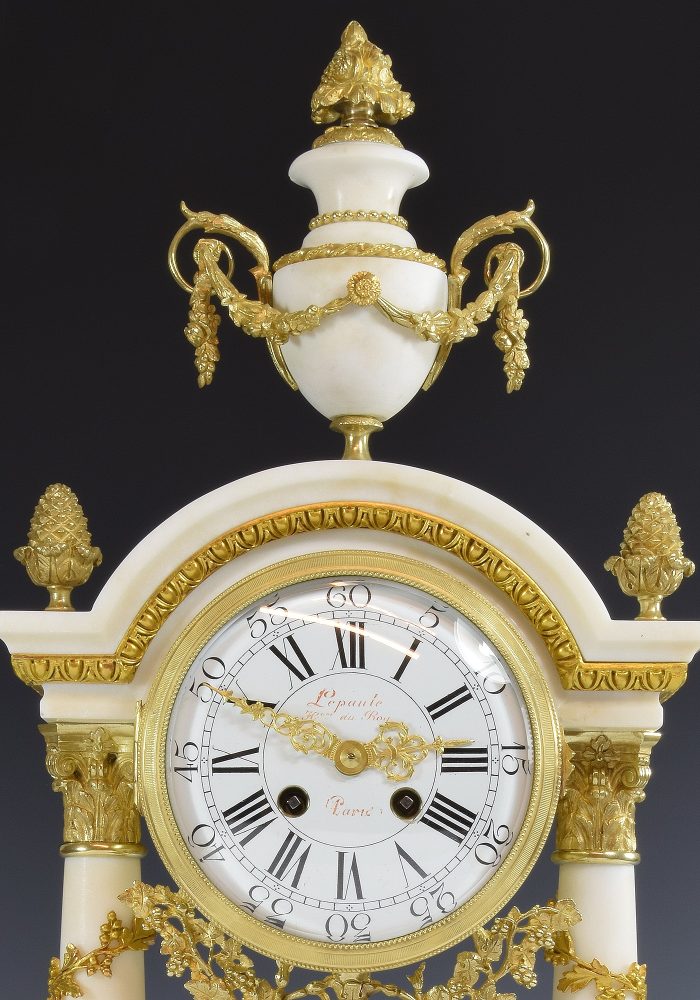 Grande Pendule portique "LEPAUTE HORLOGER DU ROY" – Bild 6