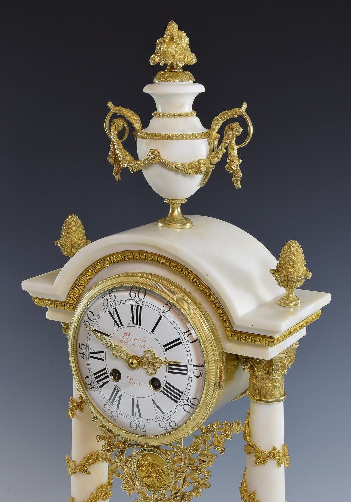 Grande Pendule portique "LEPAUTE HORLOGER DU ROY" – Bild 4