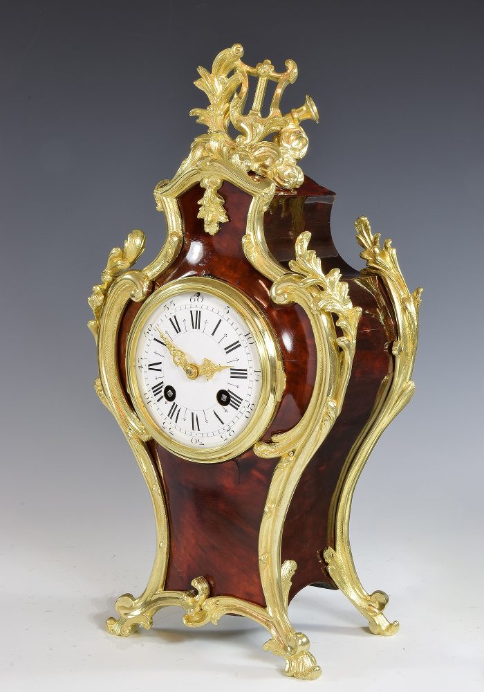 Cartel Louis XV en écaille de tortue CHEVILLIER