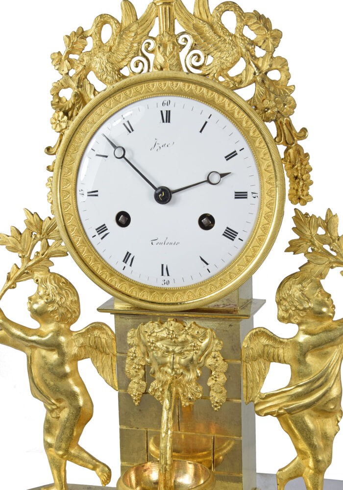 Pendule "fontaine" Epoque Empire IZAC – Image 5