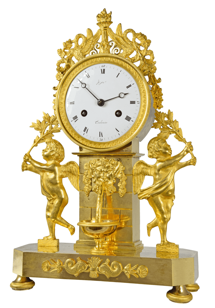 Pendule "fontaine" Epoque Empire IZAC – Image 4