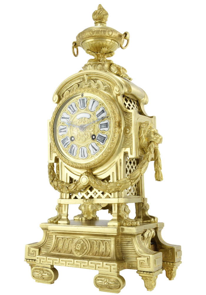 Pendule "Mufles de lion" Néo-classique PALAIS ROYAL – Bild 3