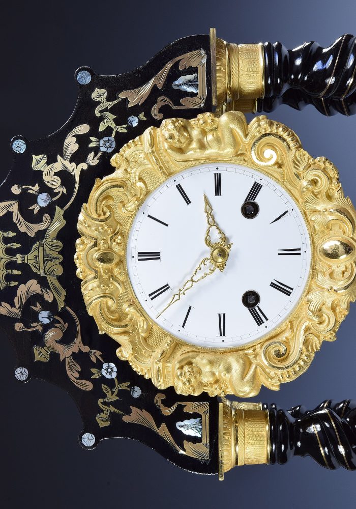 Pendule portique en marqueterie ROLLIN 1840 – Image 4