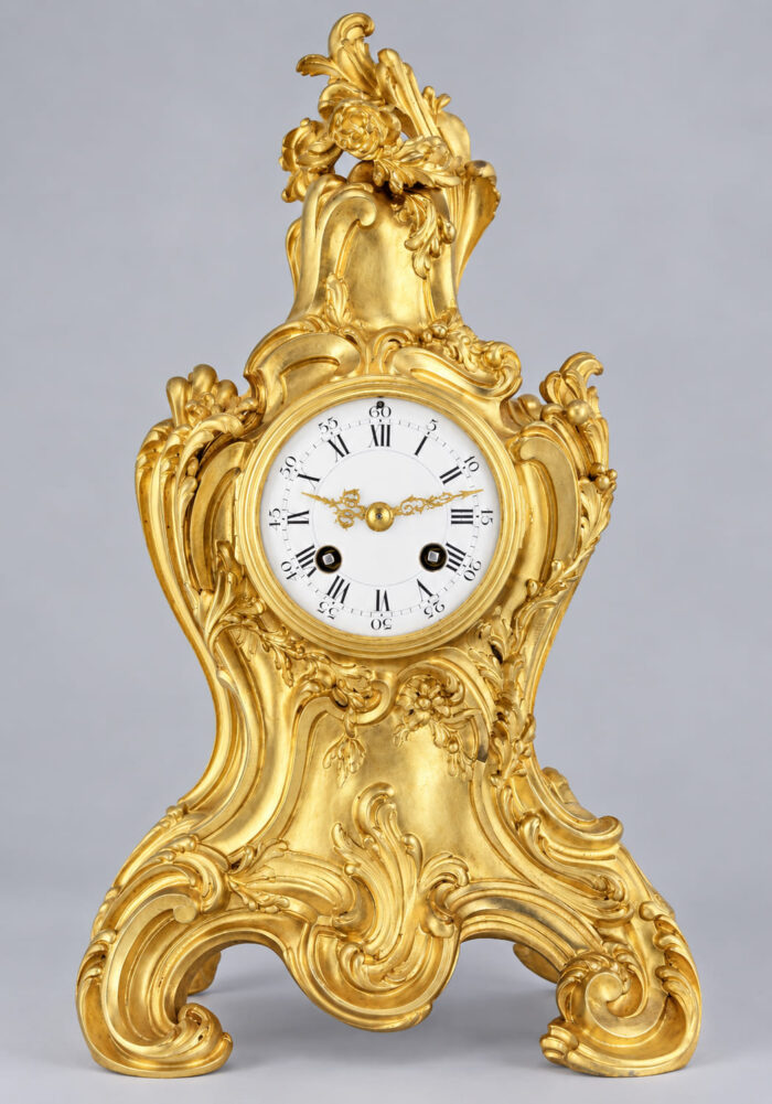 Pendule du Sculpteur Eugène Lelièvre (1856-1945) Louis XV