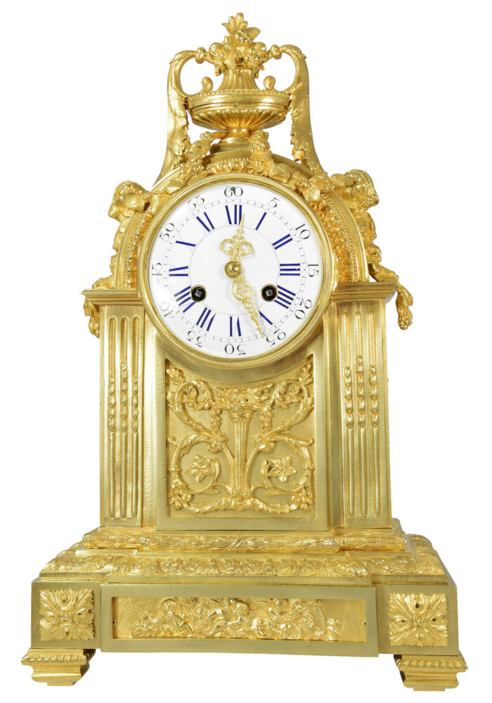 Pendule en bronze doré Napoléon III