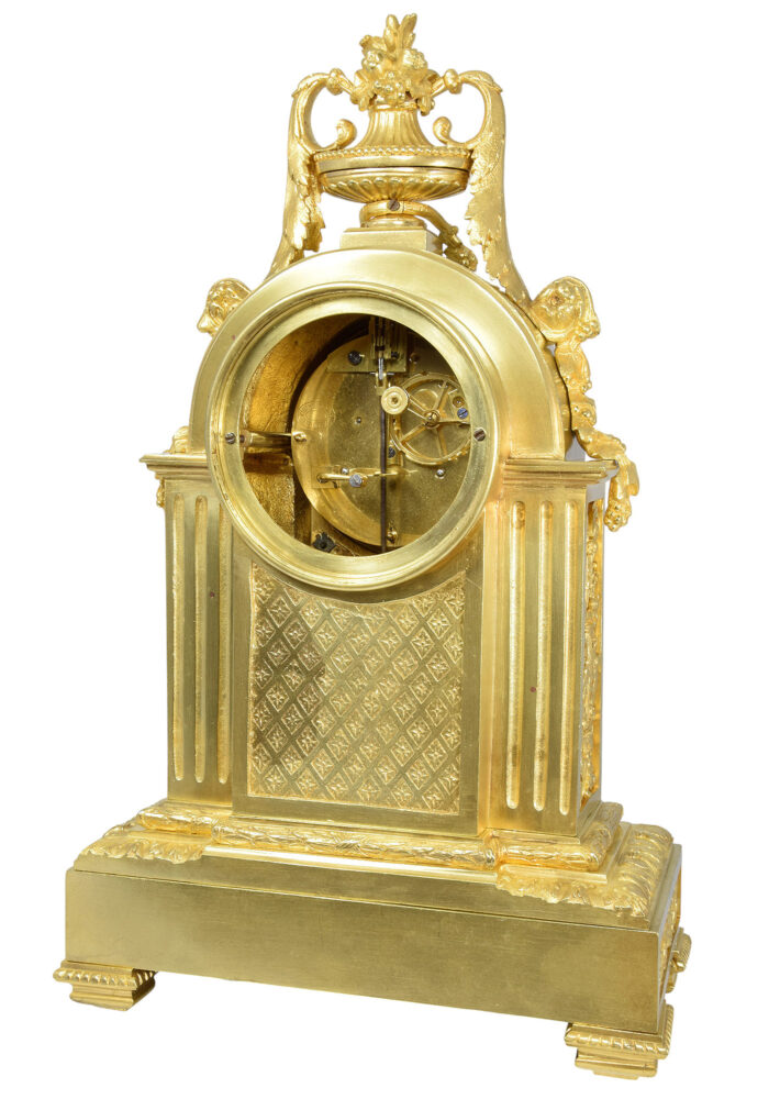 Pendule en bronze doré Napoléon III – Image 9