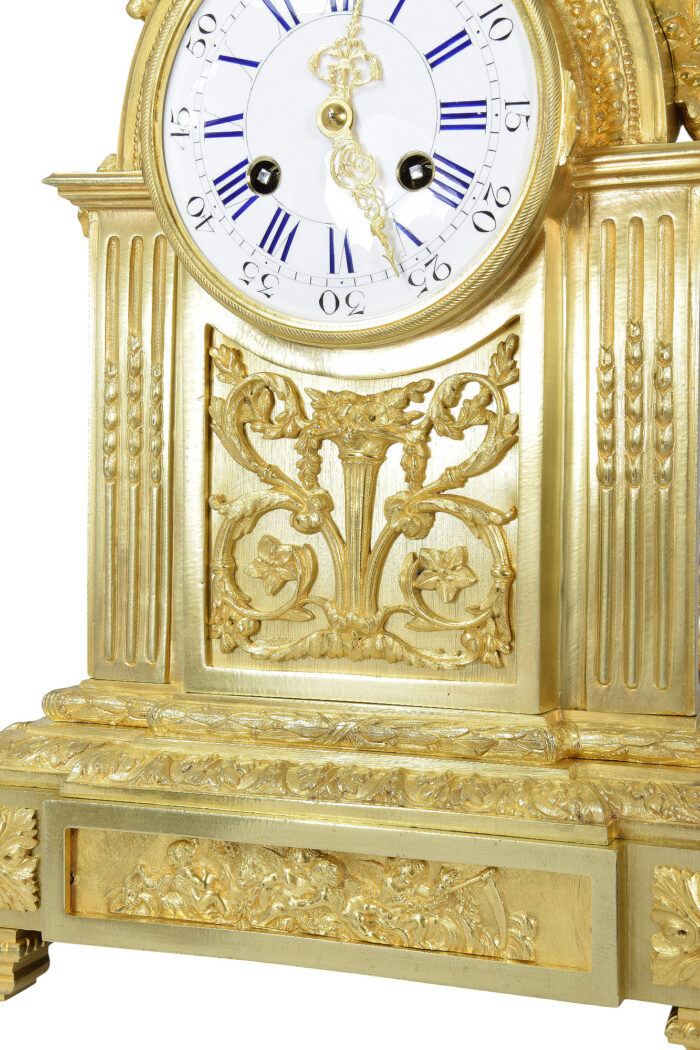 Pendule en bronze doré Napoléon III – Image 7