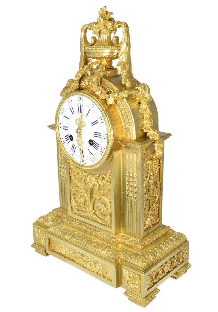 Pendule en bronze doré Napoléon III – Image 3