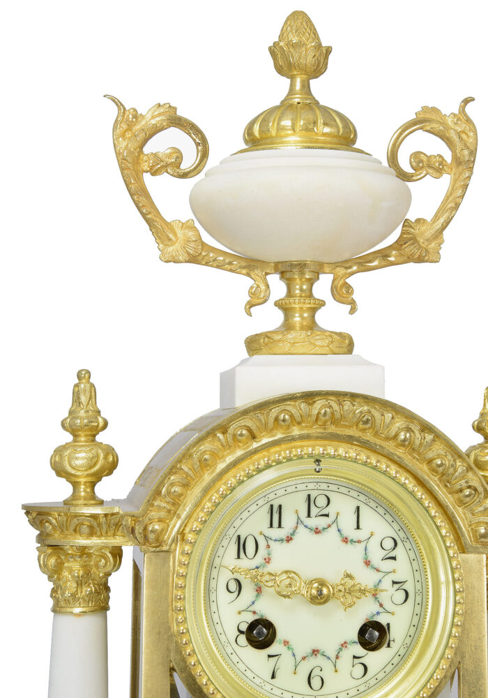 Pendule cage vitré bronze et marbre Horloger : MARTI – Bild 4