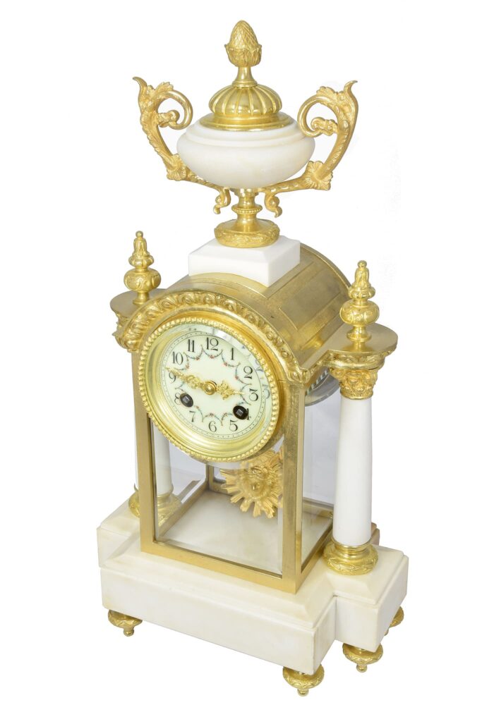 Pendule cage vitré bronze et marbre Horloger : MARTI – Bild 5