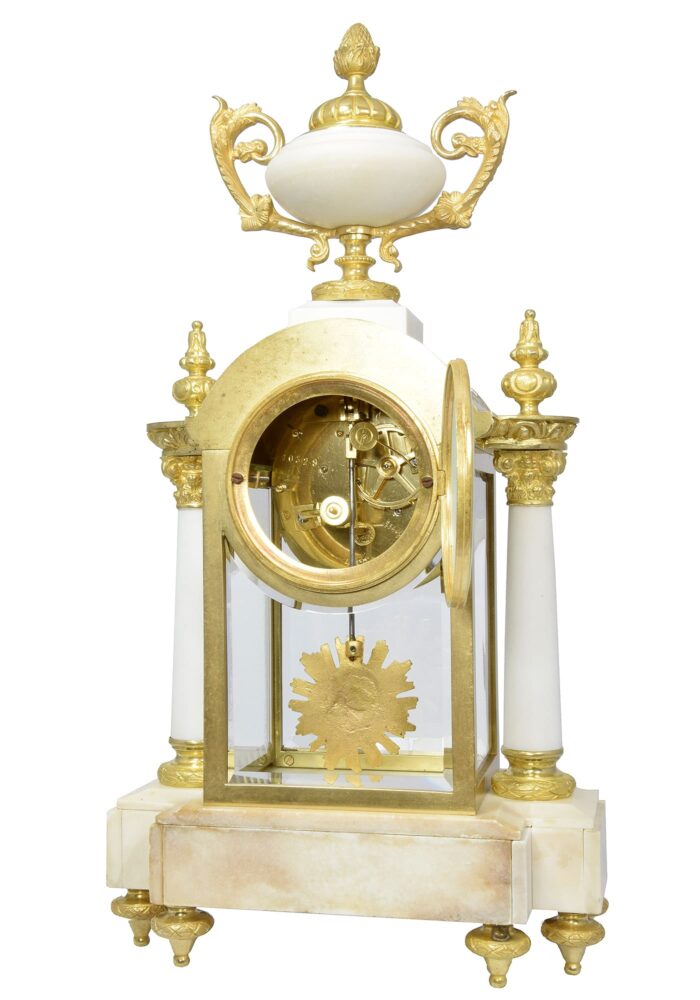 Pendule cage vitré bronze et marbre Horloger : MARTI – Bild 6