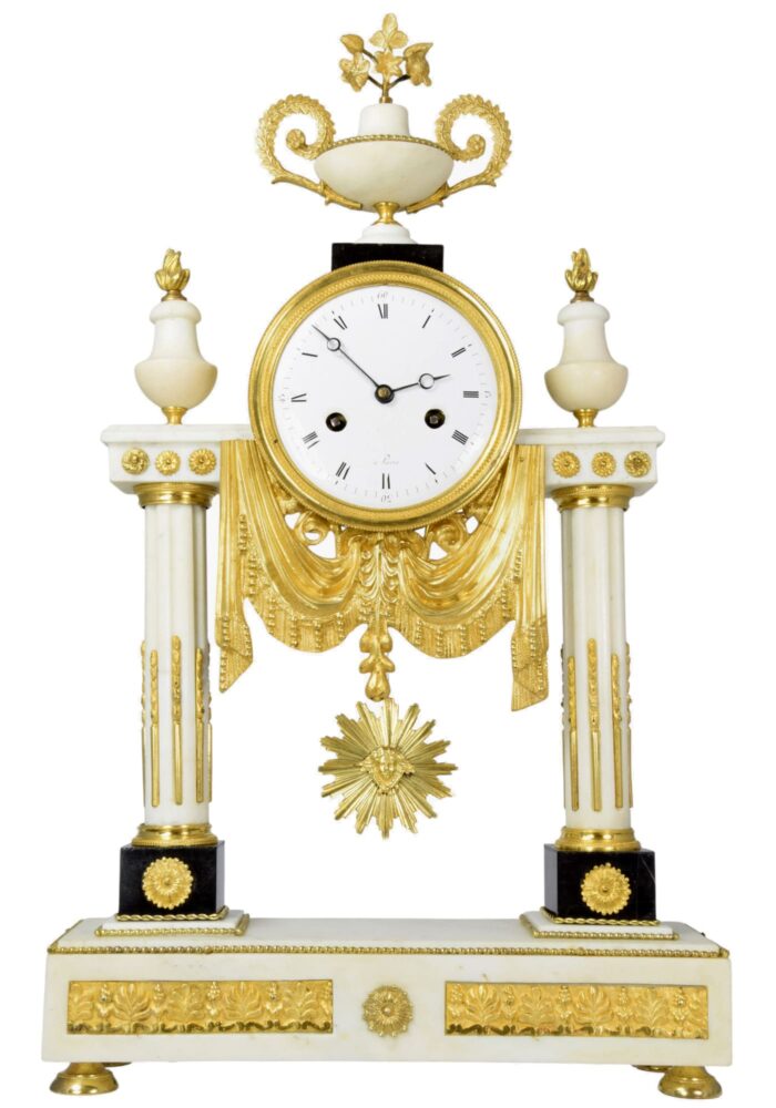 Pendule portique d'époque Empire