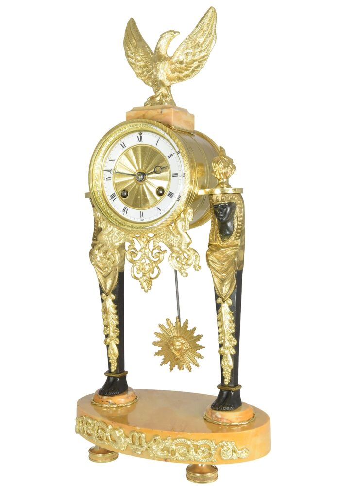 Pendule portique "Retour Egypte" Empire MOUGIN – Image 3