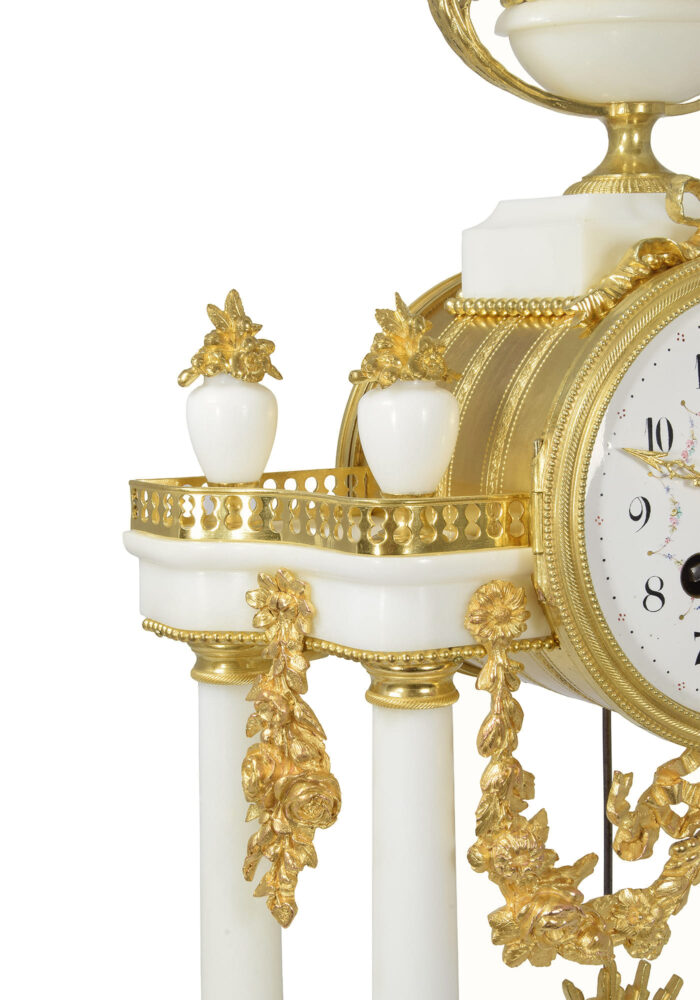 Pendule portique marbre de carrare Horloger : CAMELIN – Bild 8