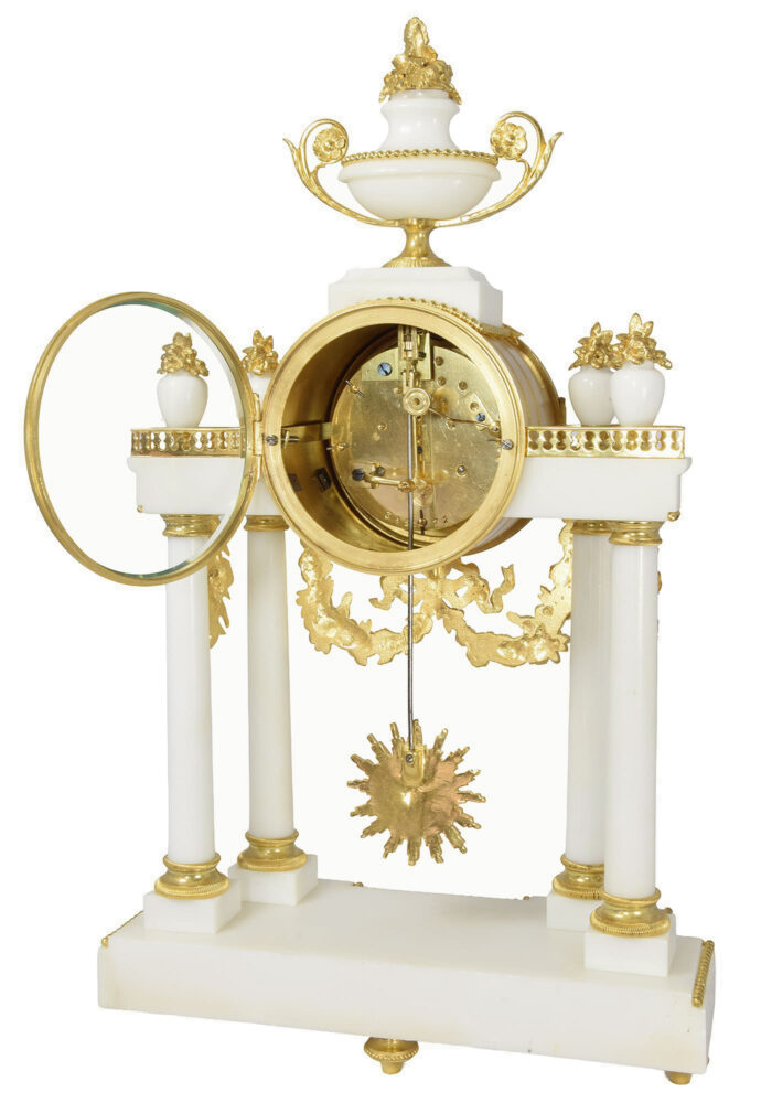 Pendule portique marbre de carrare Horloger : CAMELIN – Bild 9